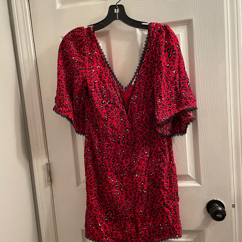 Lovers and friends red mini dress size xxs